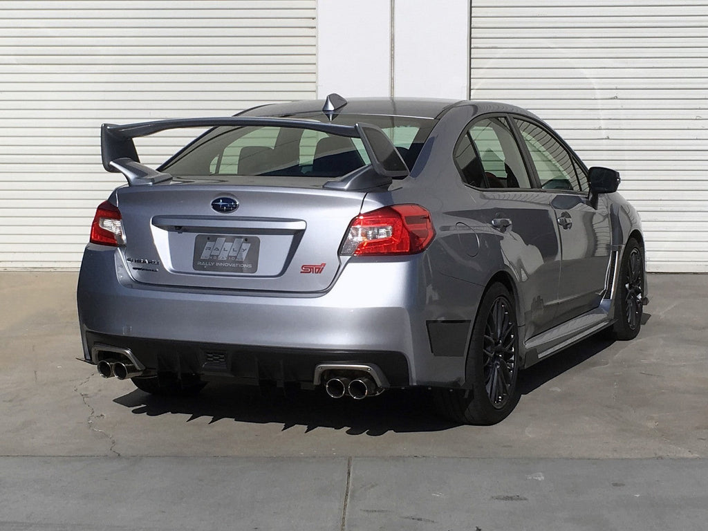 Rally Innovations Aluminum Rear Splitter / Spats - 2015-2021 Subaru WRX / STI