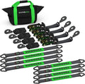 Rhino USA Heavy Duty Vehicle Tie Down Kit (Snap Hook)