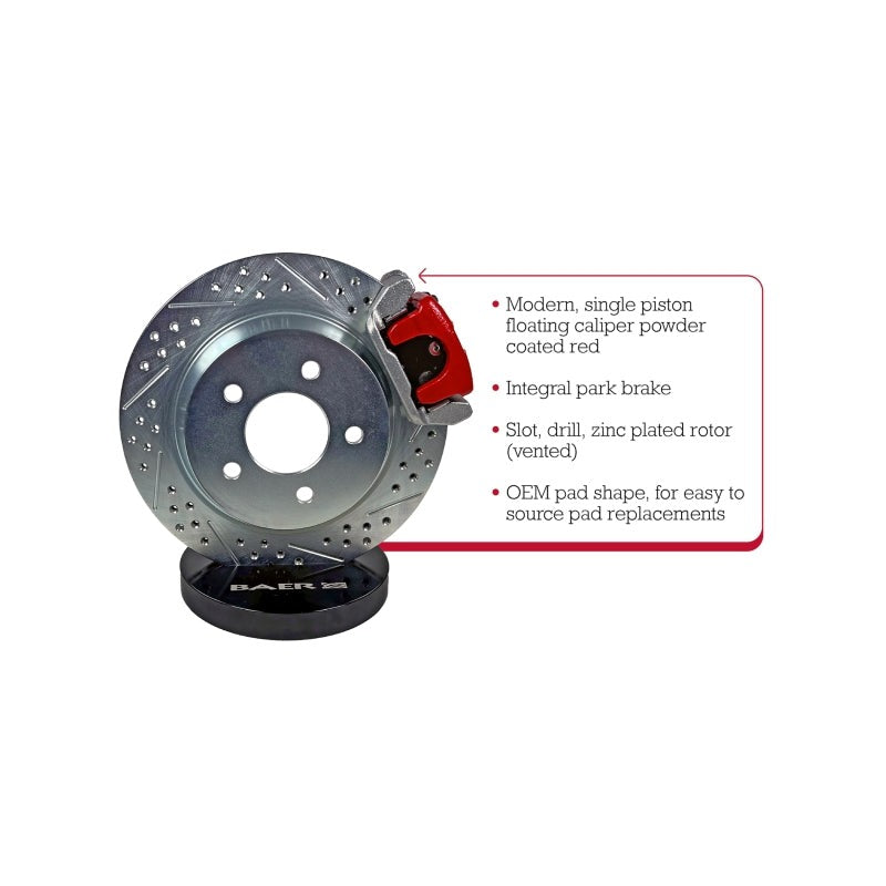 Baer Brakes Ford 9in Early Big Bearing Housing Ends 11.65in Classic Series Rear Brake Kit