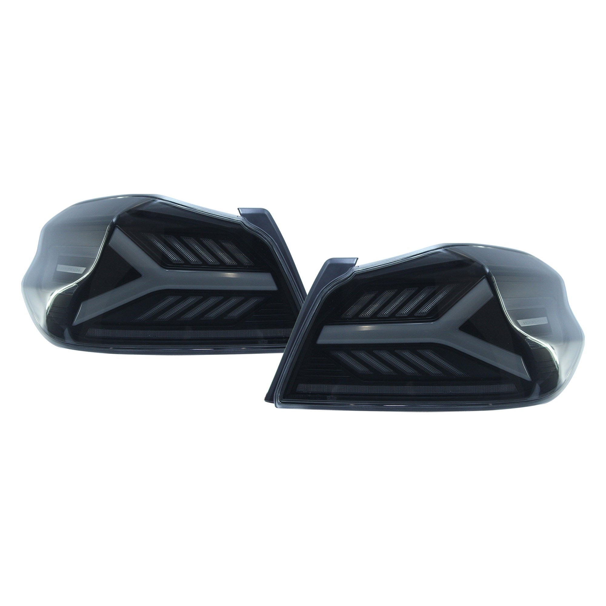 OLM Y-Spec LED Taillights (Smoke Lens White Optic) - 2015-2021 WRX / STI