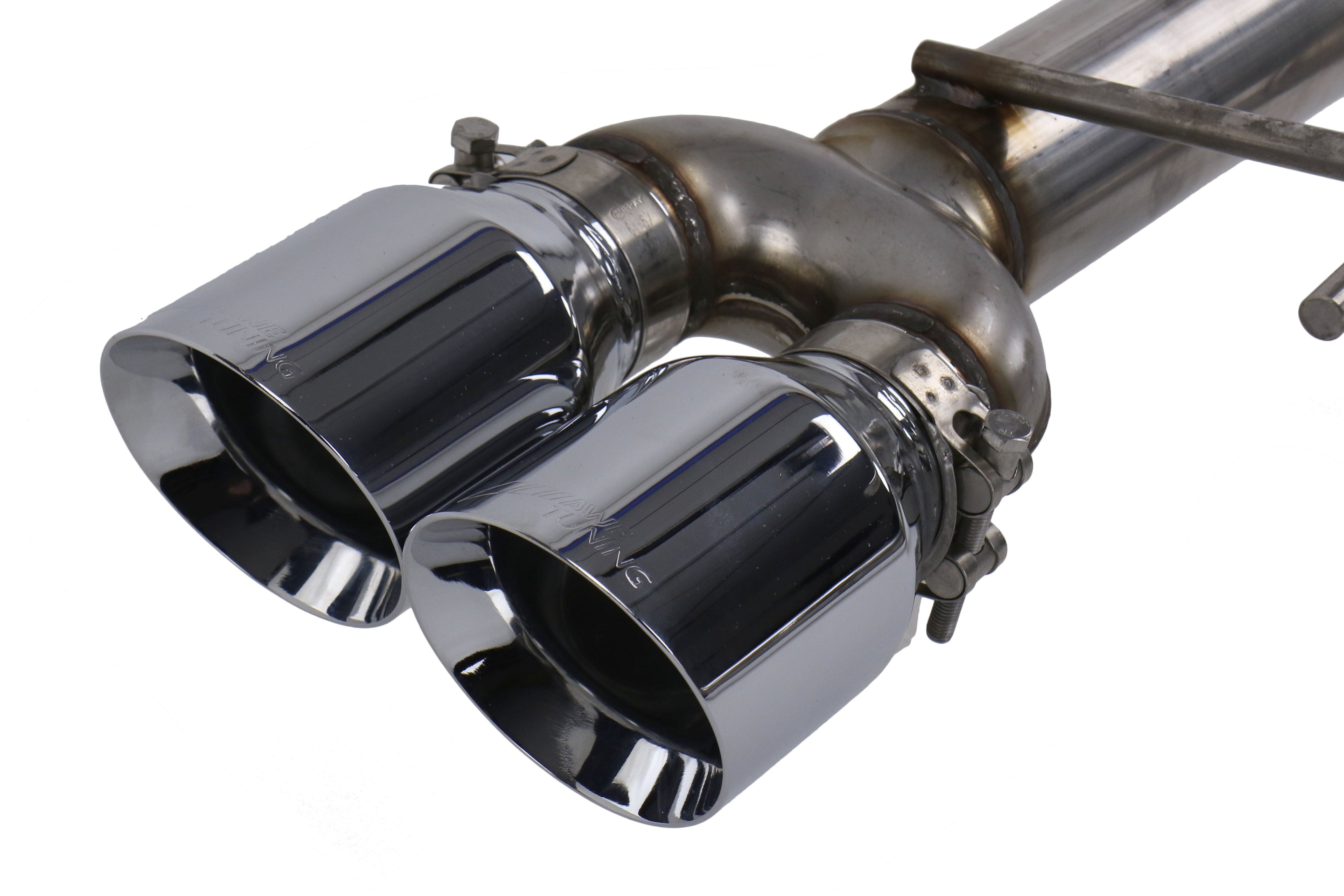 AWE Track Edition Cat-Back Exhaust (Chrome Silver Tips) - 2011-2021 Subaru WRX / STI Sedan