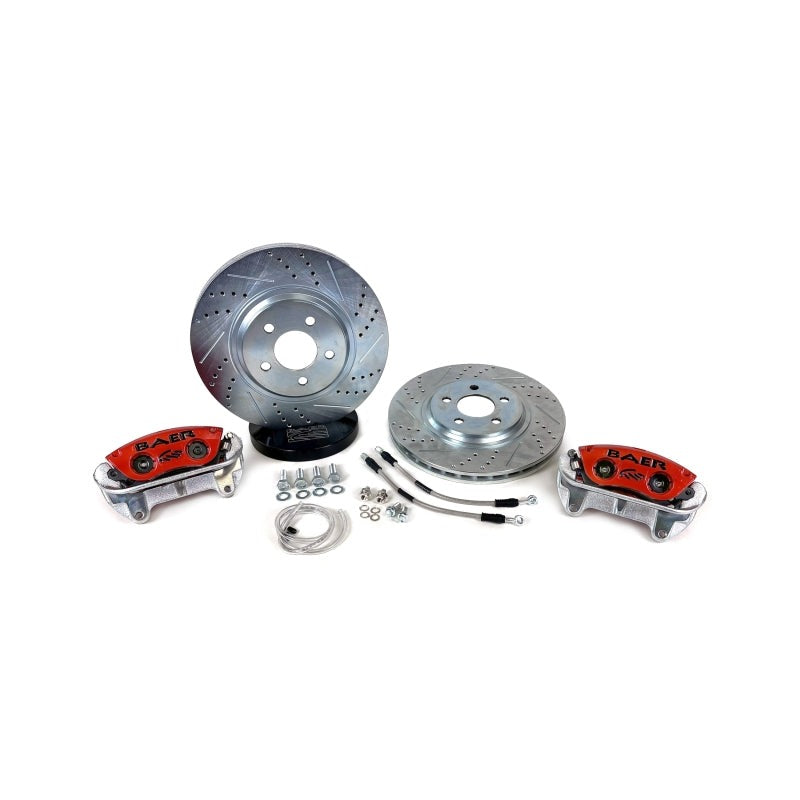 Baer Brakes 94-04 Ford Mustang w/OE Spindles & Hubs 13in Classic Series Front Brake Kit - Red