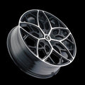Kraze KR184 Ricochet 22x8.5 5x112/114.3 +38 Offset Gloss Black Machined Wheel