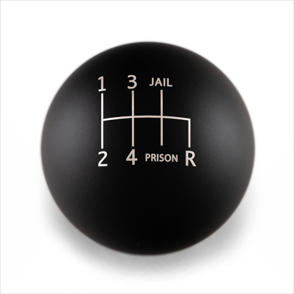 Billetworkz Weighted Shift Knob - 6 Speed Jail-Prison Engraving for Subaru
