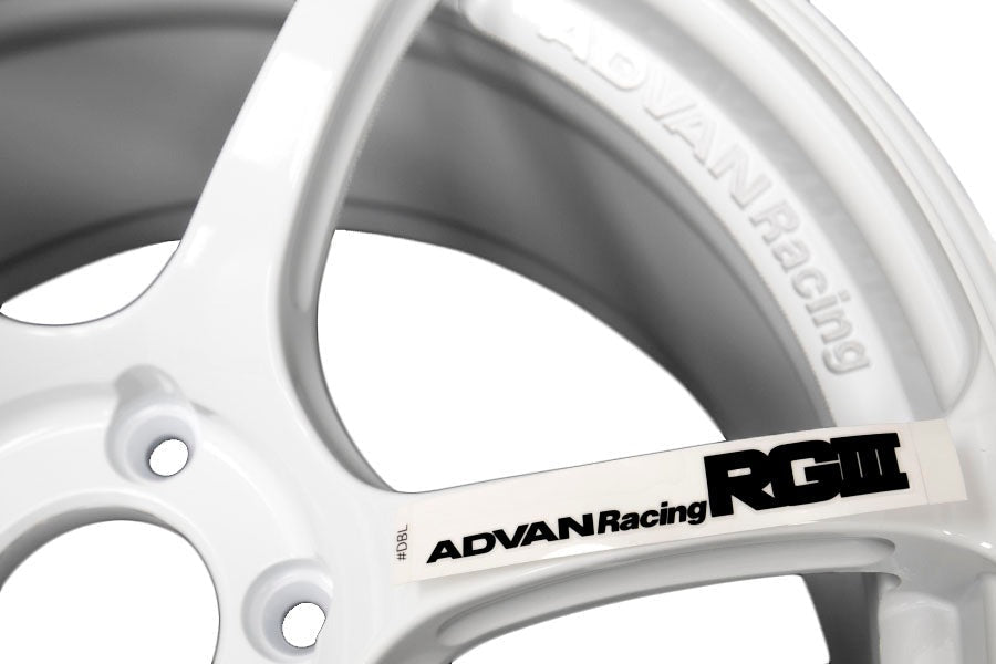 Advan RGIII Racing Special Edition White 18x9.5 +45mm 5x114.3 (Single Wheel) - 2015-2024 Subaru WRX / 2015-2021 STI / 2019-2024 Forester