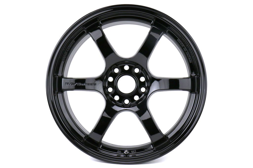 Rays Gram Lights 57DR Glossy Black 18X9.5 +38mm 5x114.3 (Single Wheel) - 2015-2024 Subaru WRX / 2015-2021 STI / 2019-2024 Forester