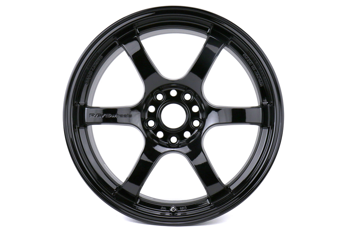 Rays Gram Lights 57DR Glossy Black 18X9.5 +38mm 5x114.3 (Single Wheel) - 2015-2024 Subaru WRX / 2015-2021 STI / 2019-2024 Forester
