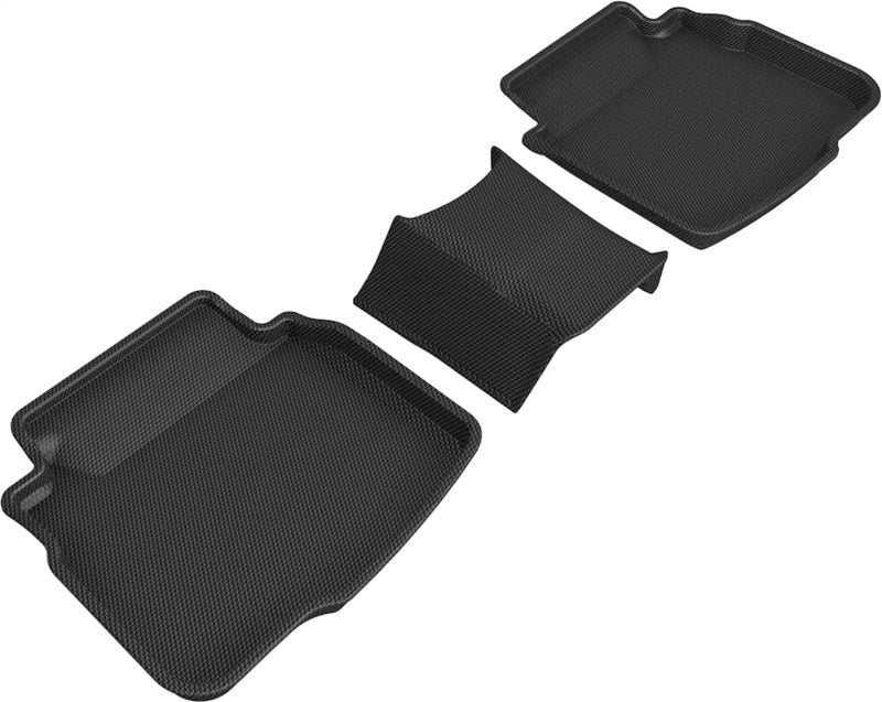 3D MAXpider Kagu Floor Mat - Black - 2nd Row - 2020-2024 Subaru Legacy / 2020-2024 Subaru Outback