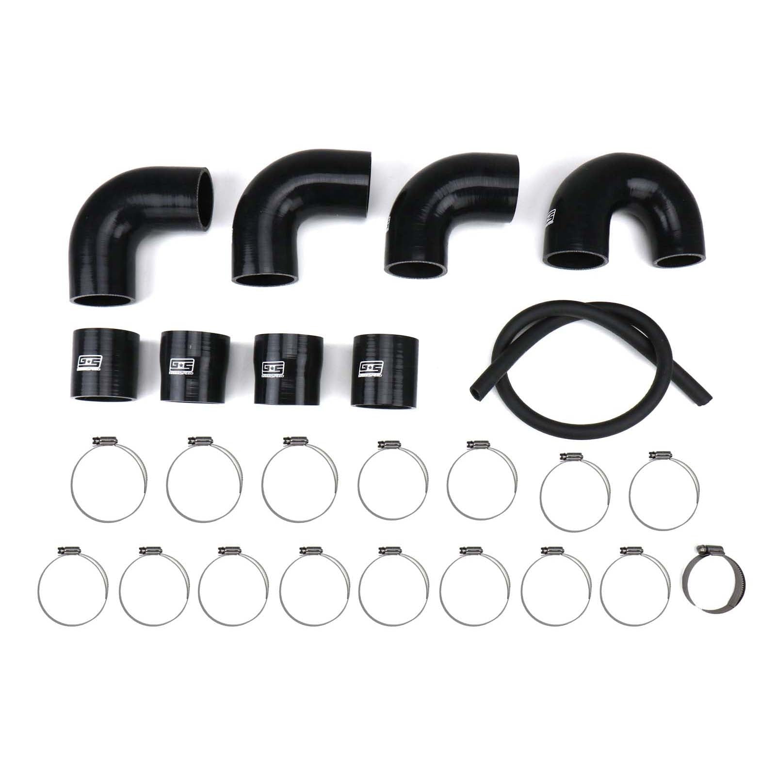GrimmSpeed Front Mount Intercooler Piping Kit Black - 2008-2014 Subaru STI