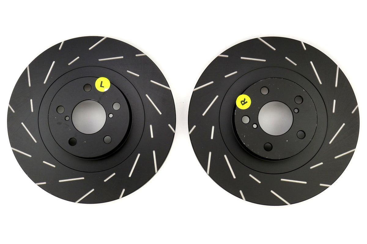 EBC Brakes USR Series Sport Slotted Front Brake Rotors - 2002-2003 & 2006-2010 Subaru WRX