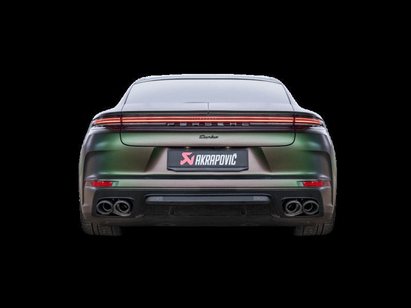 Akrapovic Slip-On Line Titanium with Carbon Tips: Requires V6 or V8 fit kit for 2024+ Porsche Panamera - S-PO/T/5H