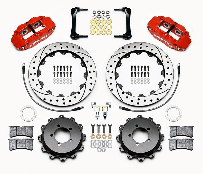 Wilwood 4R Drilled Rear (Red) - 2013-2021 Scion FR-S / Subaru BRZ / Toyota 86