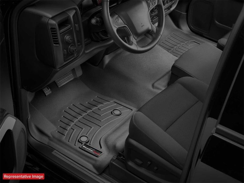 WeatherTech Front FloorLiner - Black - 2015-2019 Subaru Legacy (Excl. Manual Transmission)