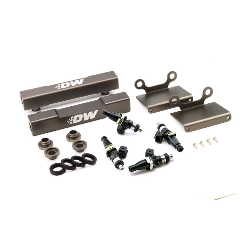 DeatschWerks Side Feed to Top Feed Fuel Rail Conversion Kit w/1500cc Injectors - 2004-2006 Subaru STI / Legacy GT