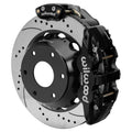 Wilwood Big Ford New Style Aero4 Rear EPB Kit - 14in Drilled Rotor - 2.50in Offset - Black