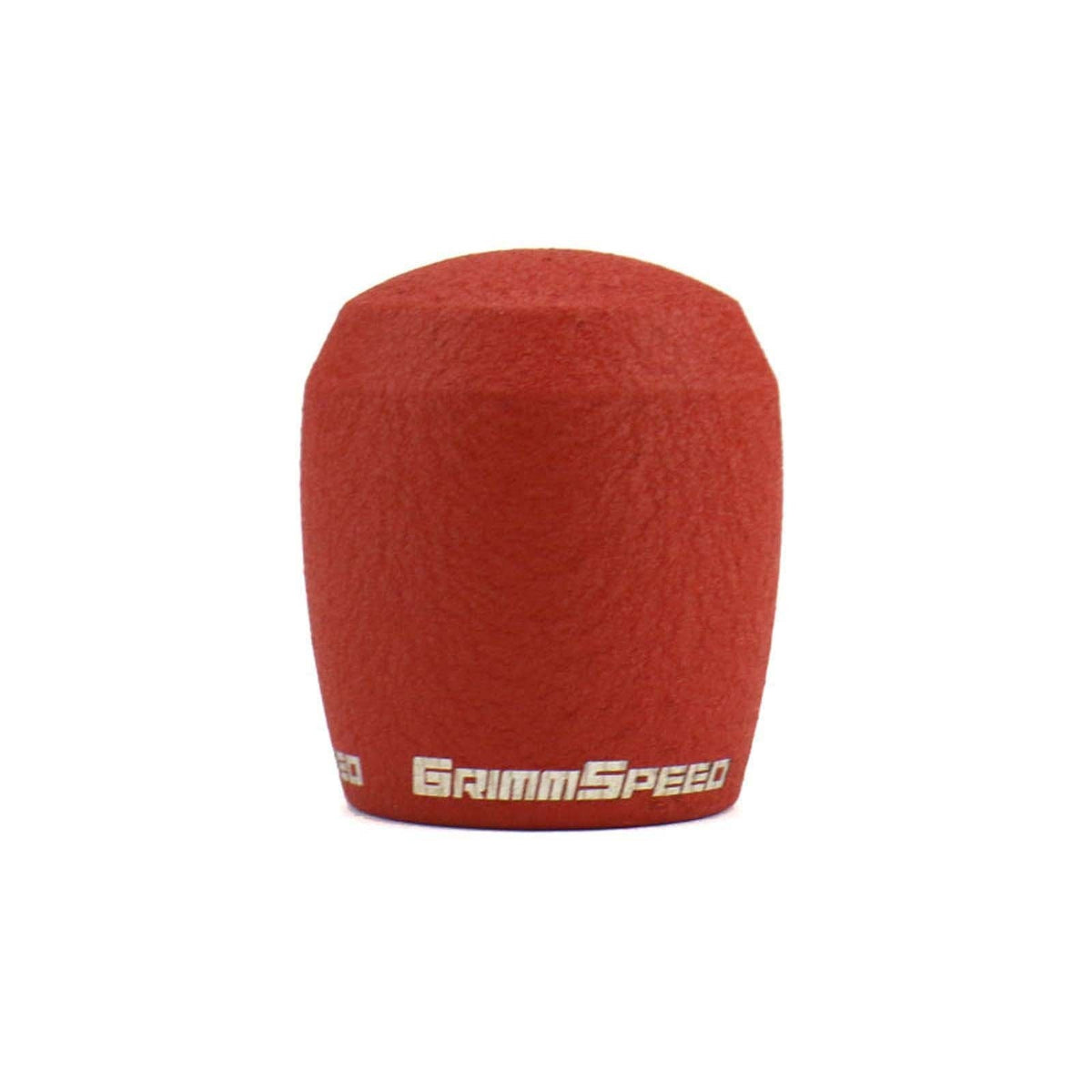 GrimmSpeed Stubby Shift Knob Stainless Steel Red - Subaru 6MT Models (inc. 2004+ STI / 2013+ BRZ)