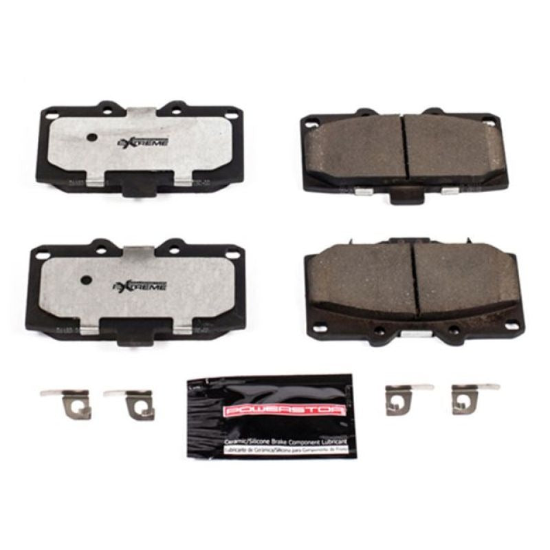 Power Stop Front Z26 Extreme Street Brake Pads w/Hardware - 2006-2007 Subaru WRX