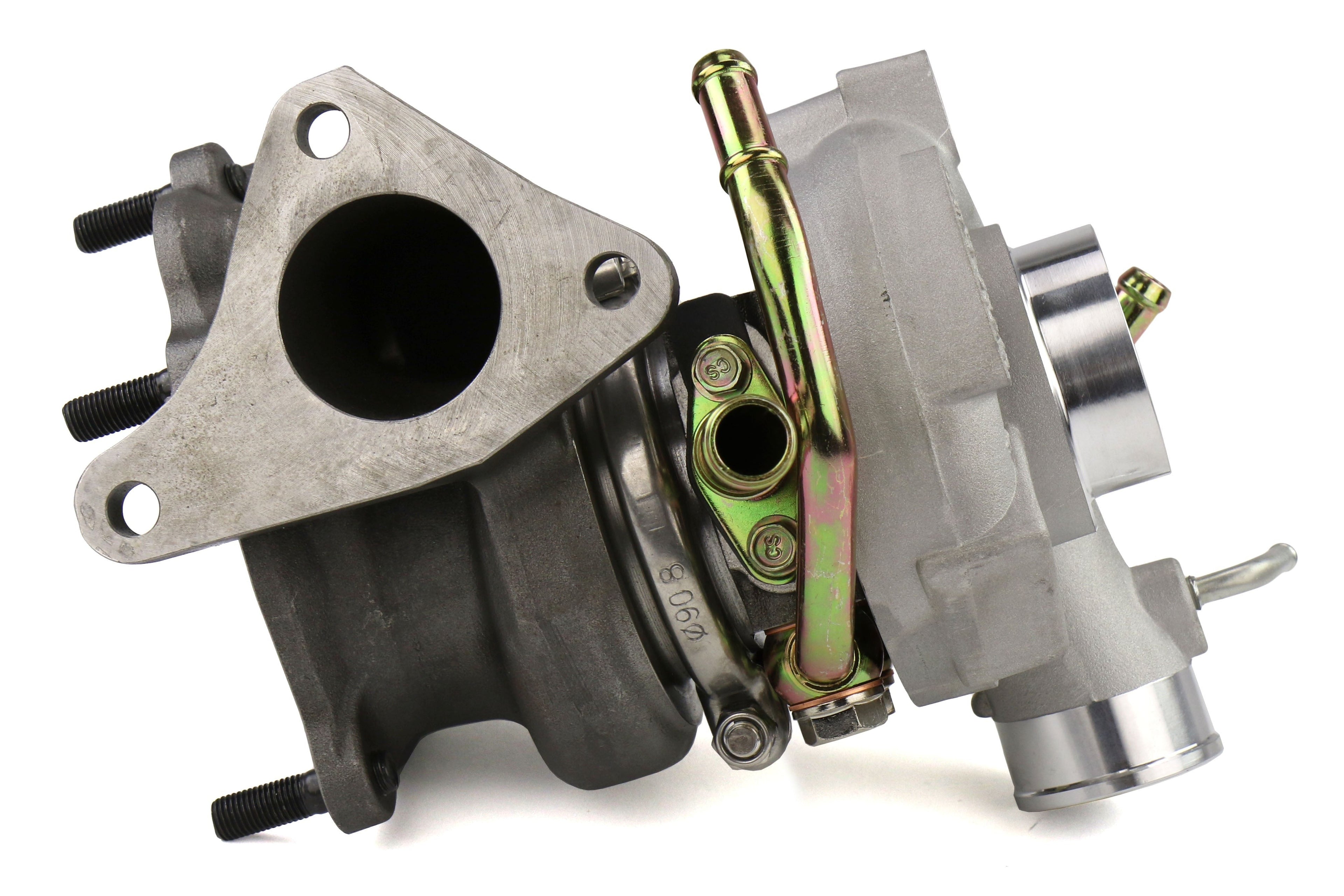 Forced Performance FP BLUE Turbocharger Subaru STI 58mm 8cm EWG w/ Oil Feed Line - 2002-2007 Subaru WRX / 2004-2021 Subaru STI