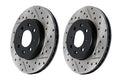 StopTech Slotted & Drilled Sport Brake Rotor - Rear Left - 2016-2017 Subaru WRX (w/EyeSight)