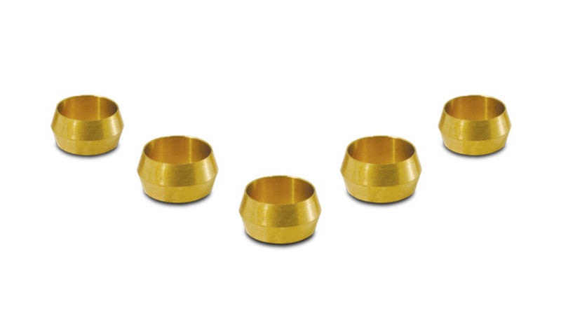 Vibrant Performance Pack of 2, Brass Olive Inserts, Size 5/8in, Performance Automotive Fabrication, for Performance Automotive Builds - Part 16469
