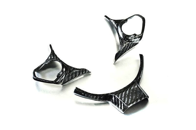 Revel GT Dry Carbon Steering Wheel Cover Inserts 3PC - 2017-2021 Subaru BRZ / Toyota 86