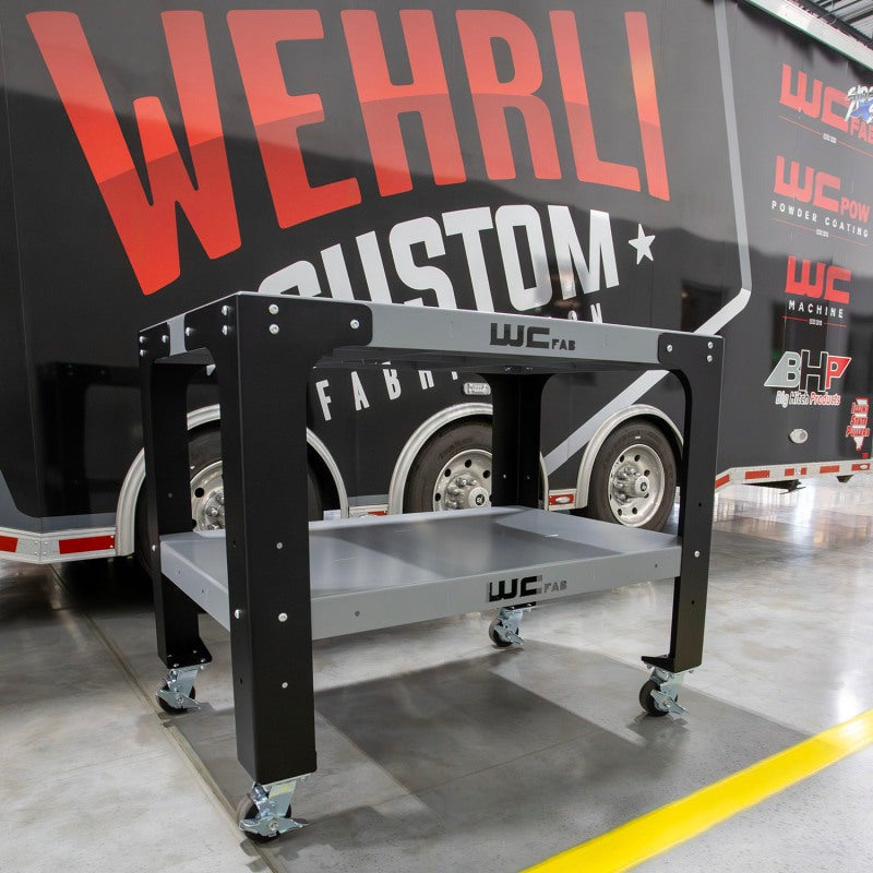 Wehrli Modular Steel Work Bench Top/Shelf Kit - 32in x 48in x .120in Thick (Stainless Steel & Grey)