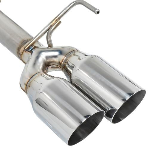 Remark Axle Back Exhaust Muffler Delete Stainless Single Wall 4in Tips - 2015-2024 Subaru WRX / 2015-2021 STI