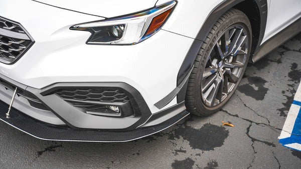 APR Performance Carbon Fiber Wind Splitter With Rods - 2022-2024 Subaru WRX