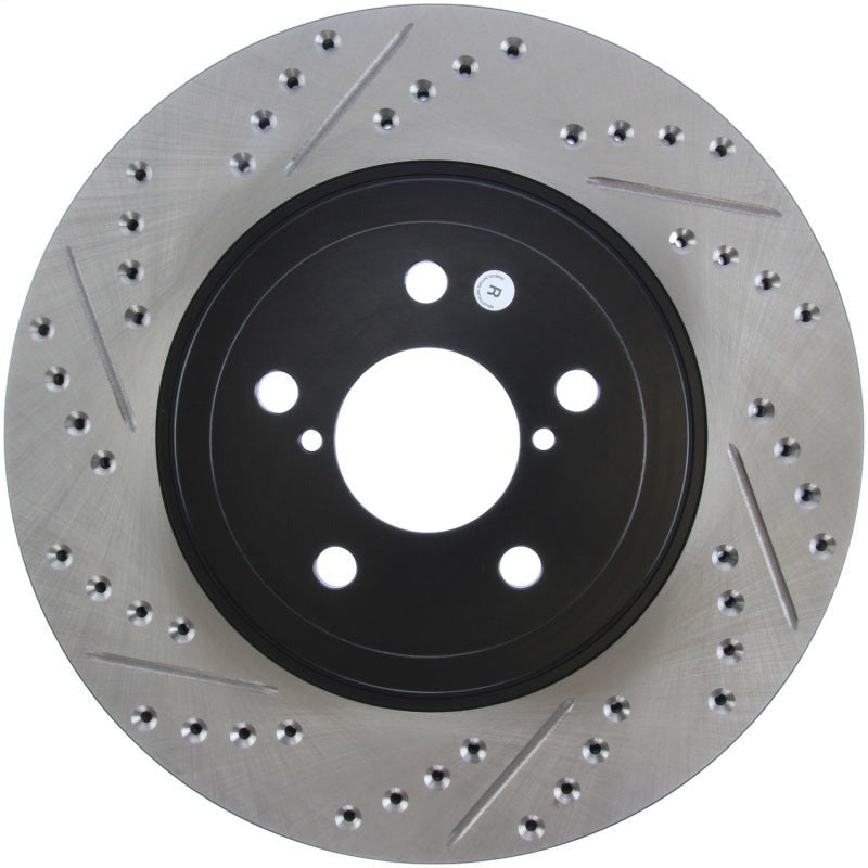 Stoptech Slotted & Drilled Sport Front Right Brake Rotor - 2013-2016 Scion FR-S / 2013-2016 Subaru BRZ