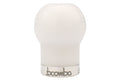 Boomba Racing White Delrin Shift Knob w/ Natural Finish Trim - Subaru 6MT Models (inc. 2004+ STI / 2015+ WRX)