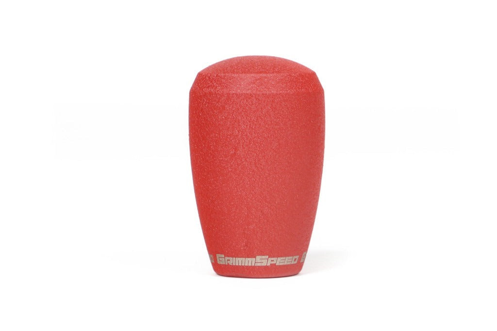 GrimmSpeed Shift Knob Stainless Steel Red - M12x1.25 - Manual Subaru Models