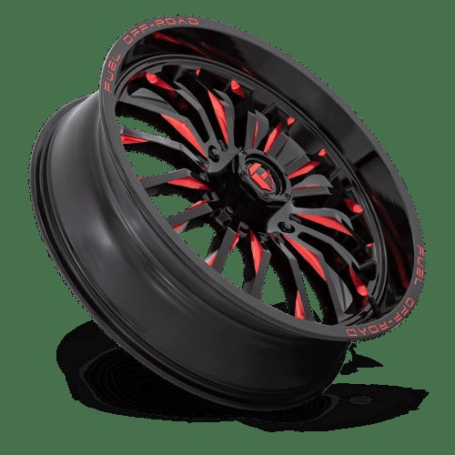 D822 22X7 4X156 G-BLK MILL-RED 13MM