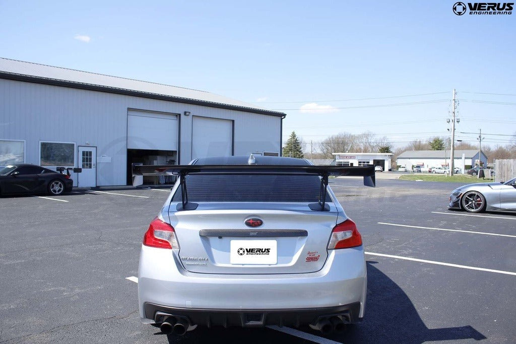 Verus Engineering UCW Rear Wing Kit w/ Carbon Endplates - 2011-2014 Subaru WRX/STI Sedan