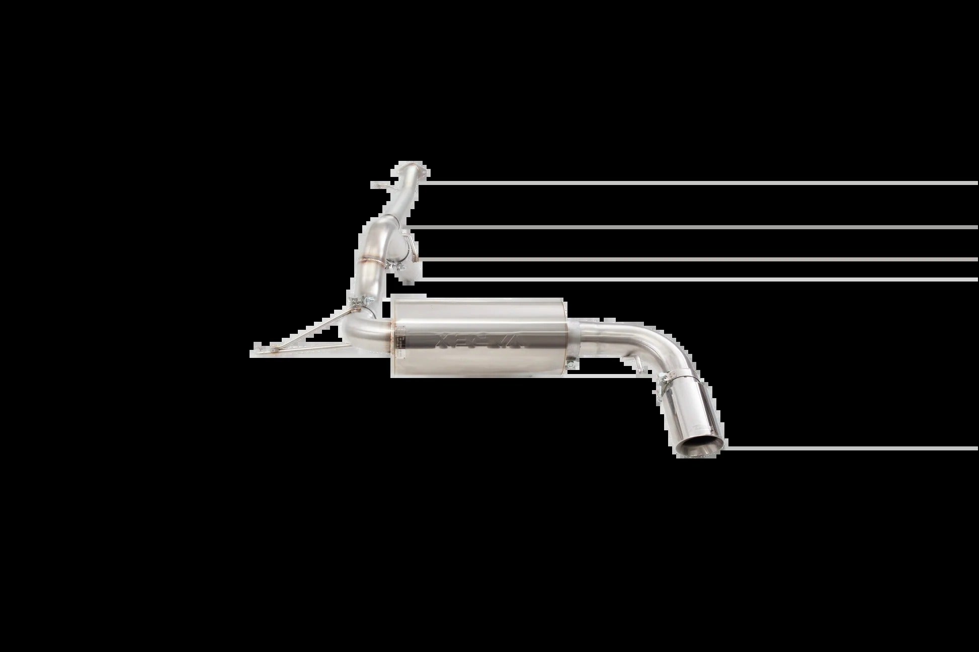 XForce Varex Valved Cat-Back Exhaust for 2021-2026 Ford Bronco - ESFB21VKCS