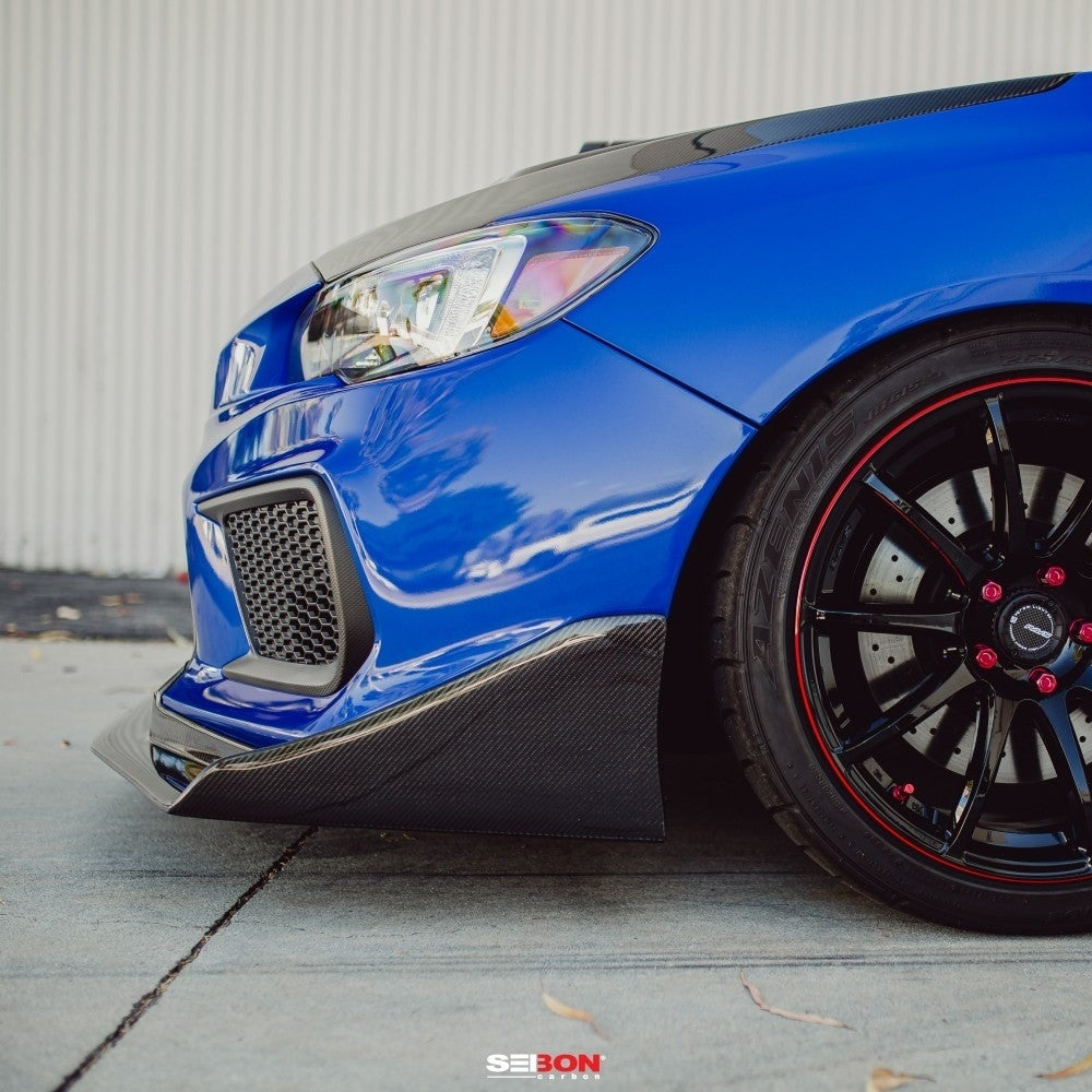 Seibon Carbon Fiber CW-Style Front Lip - 2018-2021 Subaru WRX / STI
