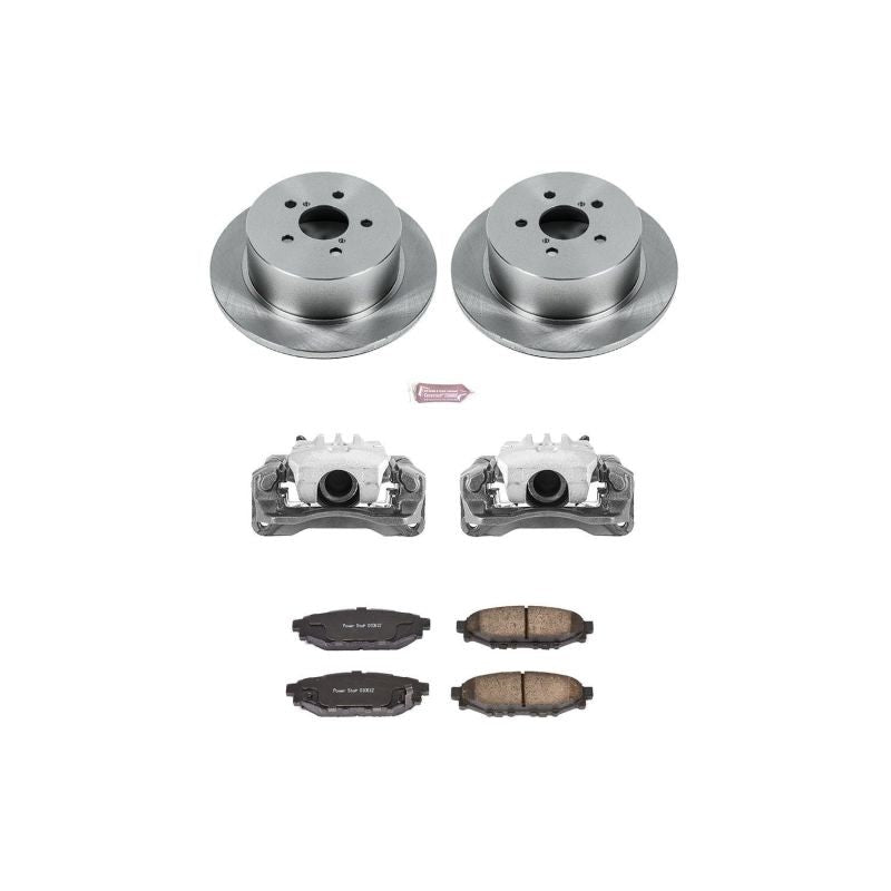 Power Stop Autospecialty Brake Kit w/Calipers - Rear - 2006-2009 Subaru Legacy