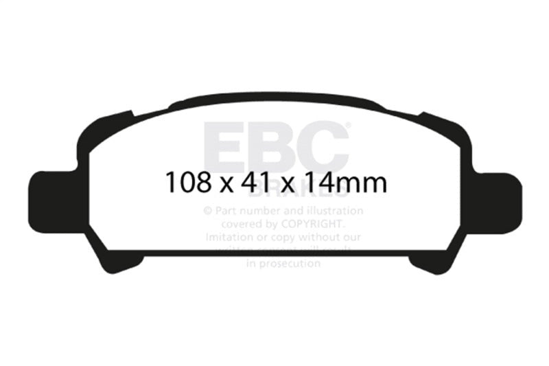 EBC Ultimax2 Brake Pads - Rear - 2002-2006 Subaru Baja 2.5