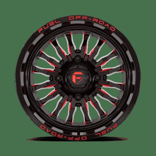 D822 18X7 4X156 G-BLK MILL-RED 13MM