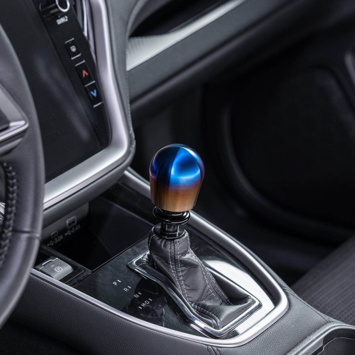 Billetworkz Titanium Torched Automatic Shifter - Fits Subaru CVT: WRX (2022+), Crosstrek (2024+), Forester (2025+), Impreza (2024+), Legacy/Outback (2015+)