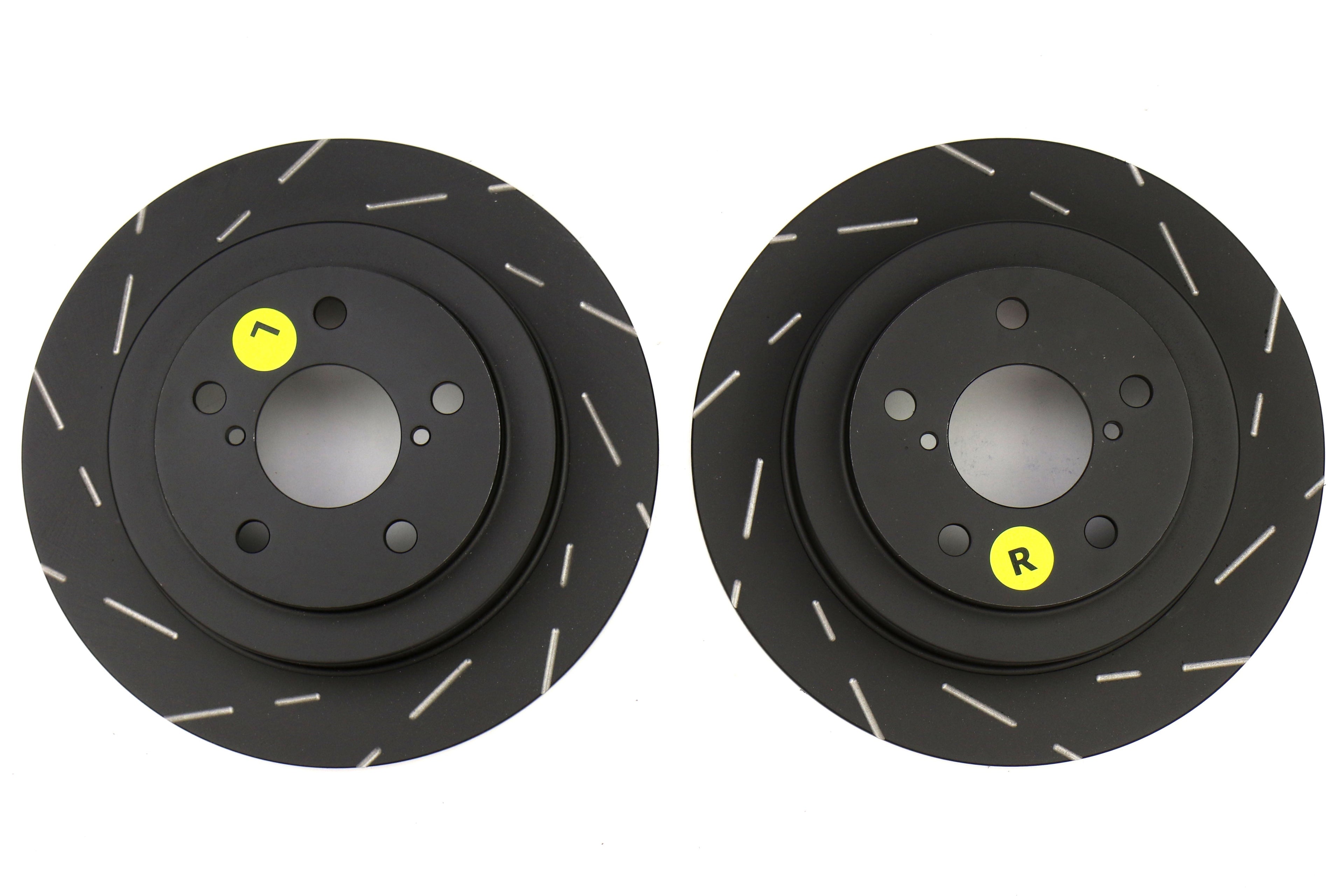 EBC Brakes USR Series Sport Slotted Rear Brake Rotors - 2002-2007 Subaru WRX