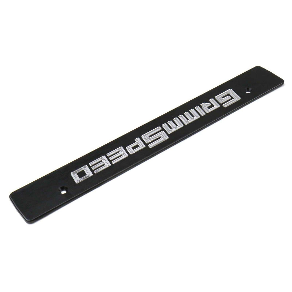 GrimmSpeed License Plate Delete Black/Silver - 2015-2021 Subaru WRX/STI