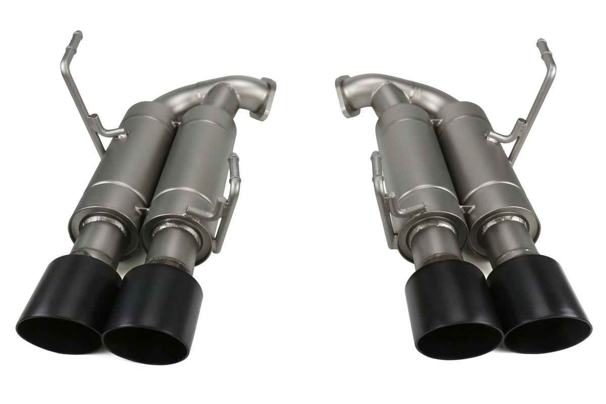 cp-e Austenite Axle Back Exhaust w/ Black Tips - 2015-2021 Subaru WRX / STI