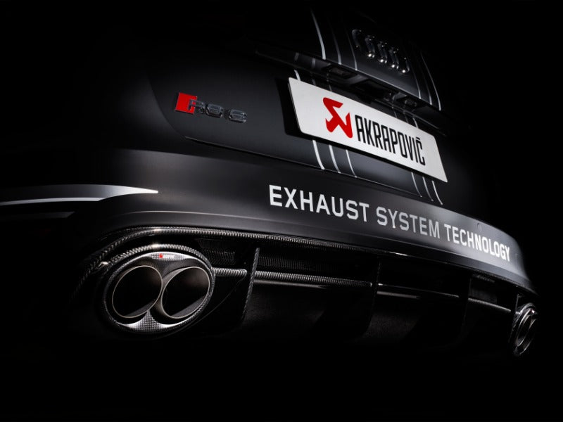 Akrapovic Evolution Line Cat Back Titanium with Carbon Tips for 2014-2017 Audi RS6 Avant (C7) - S-AU/TI/3H