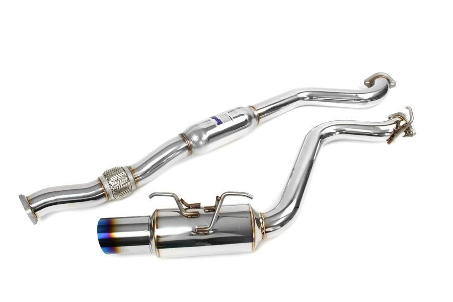 Invidia N1 Single Exit Cat Back Exhaust - Titanium Tip - 2008-2014 Subaru WRX Hatchback