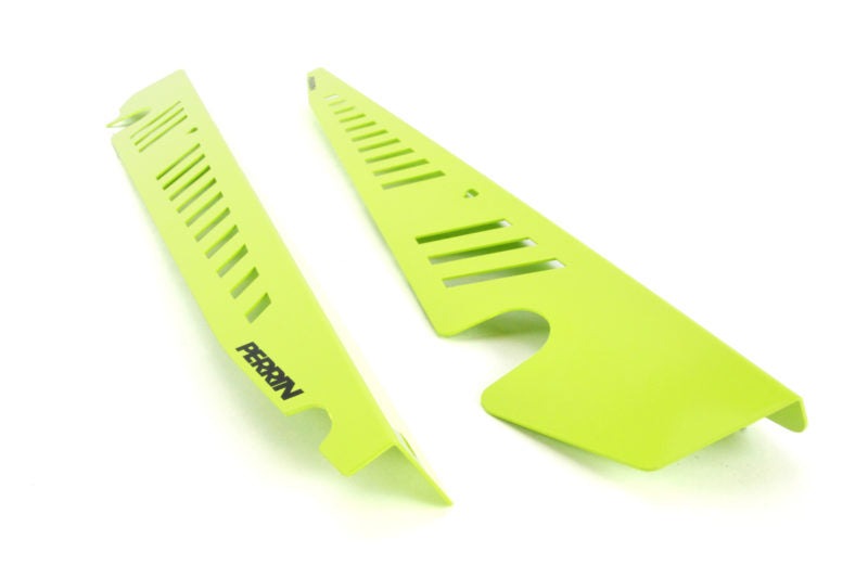 PERRIN Performance Fender Shroud Neon Yellow - 2008-2014 Subaru STI / WRX