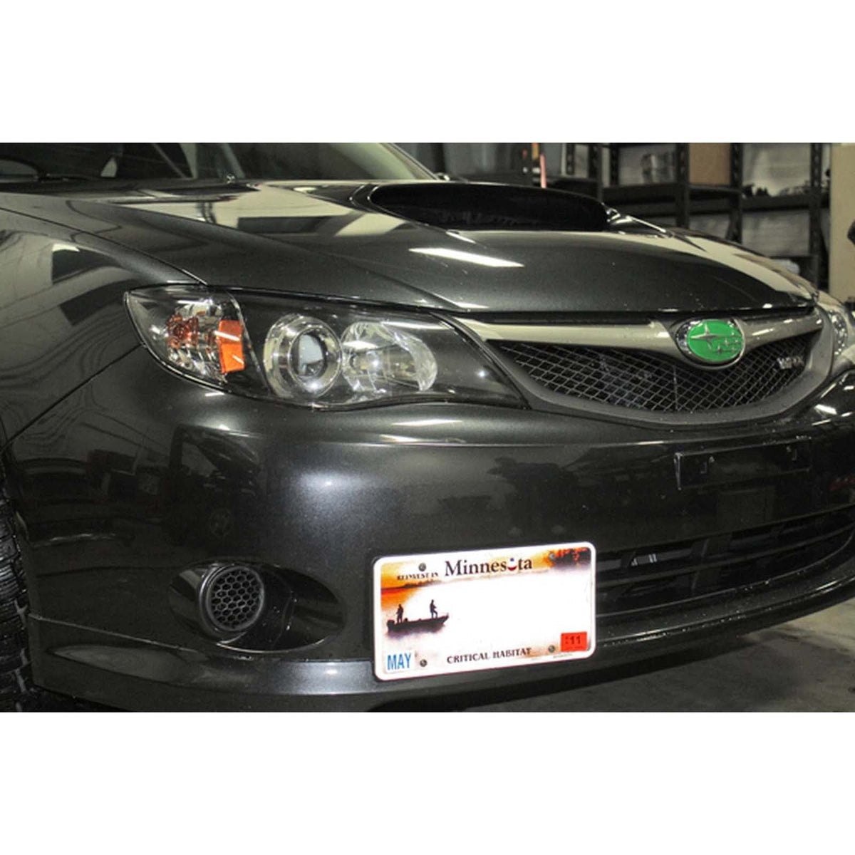 GrimmSpeed License Plate Relocation Kit - 2008-2014 Subaru WRX/STI / 2005-2009 Legacy