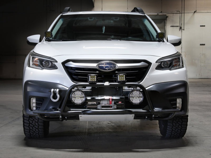 aFe Terra Guard Front Bumper Guard w/Winch Mount - Black - 2020-2024 Subaru Outback