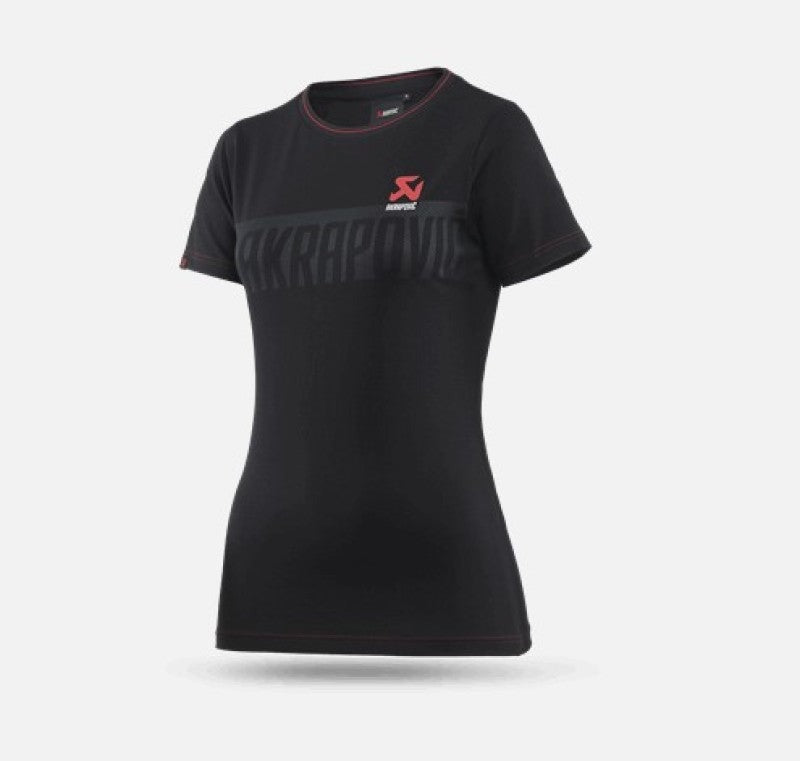 Akrapovic Womens Corpo T-Shirt Black - L - 802051