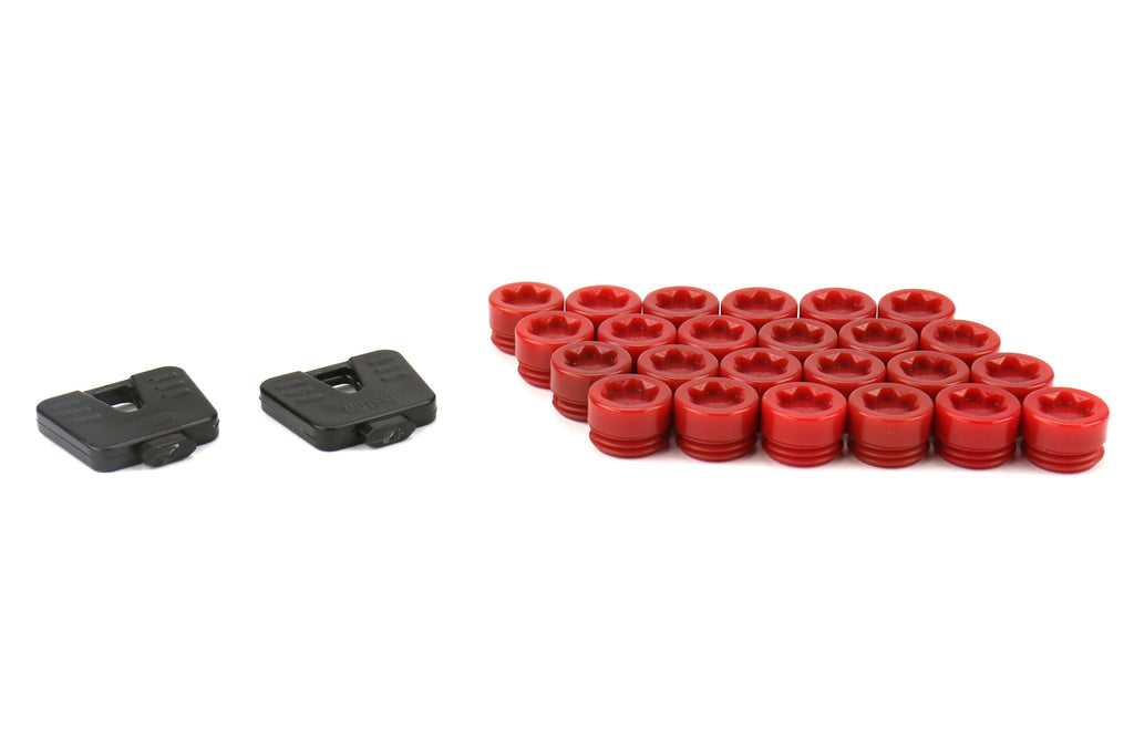 Wheel Mate SR45R Caps Set of 20 - Red