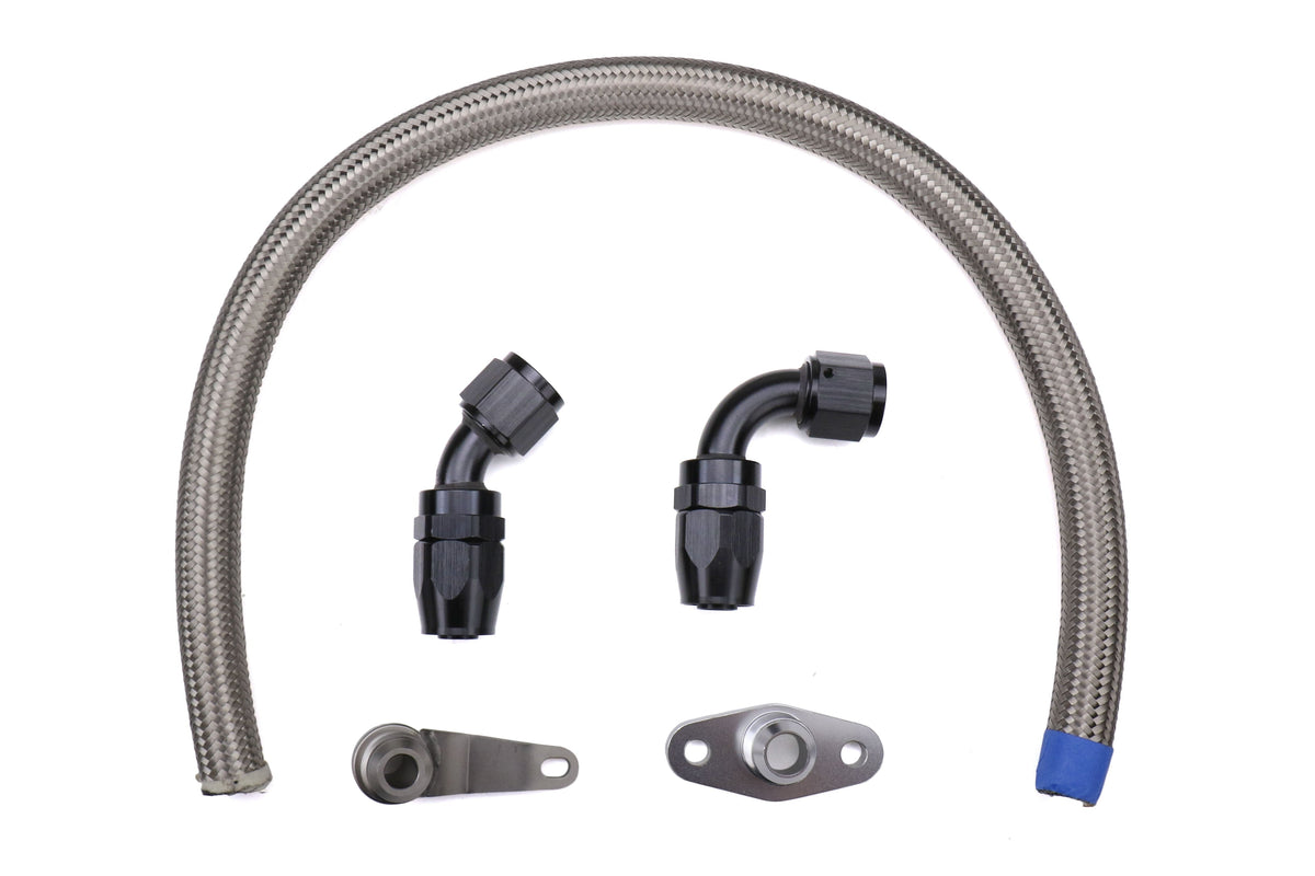 Torque Solution -10AN Turbo Oil Return Line Kit - Subaru 2002-2014 WRX / 2004-2021 STI / 2004-2006 Baja / 2004-2014 Forester / 2005-2009 Legacy / Outback / 2005-2006 Saab 9-2X